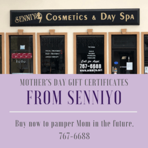 Senniy Cosmetics and Day Spa Mothers day flyer