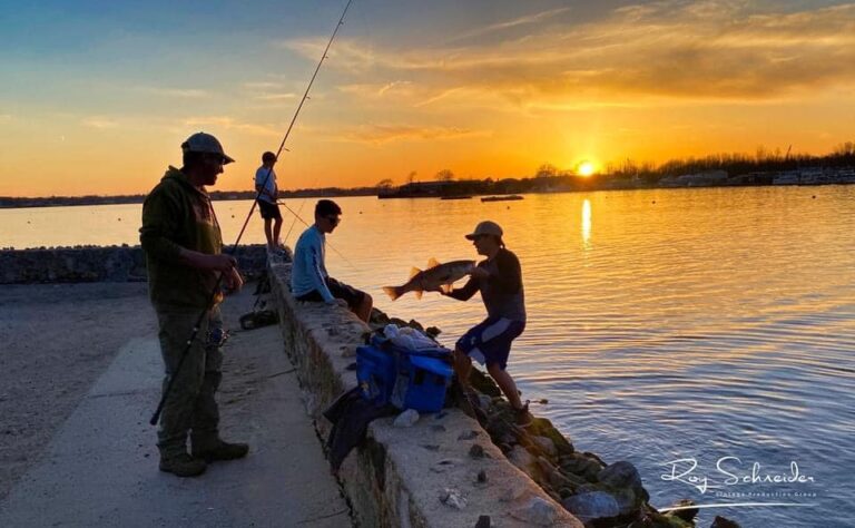 Gone Fishing in PW Town Dock by Roy Schneider